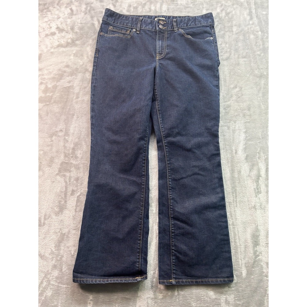 Gap Jeans Essential Bootcut Y2K Dark Western Cowgirl Womens Sz 12/31 Blue Boho